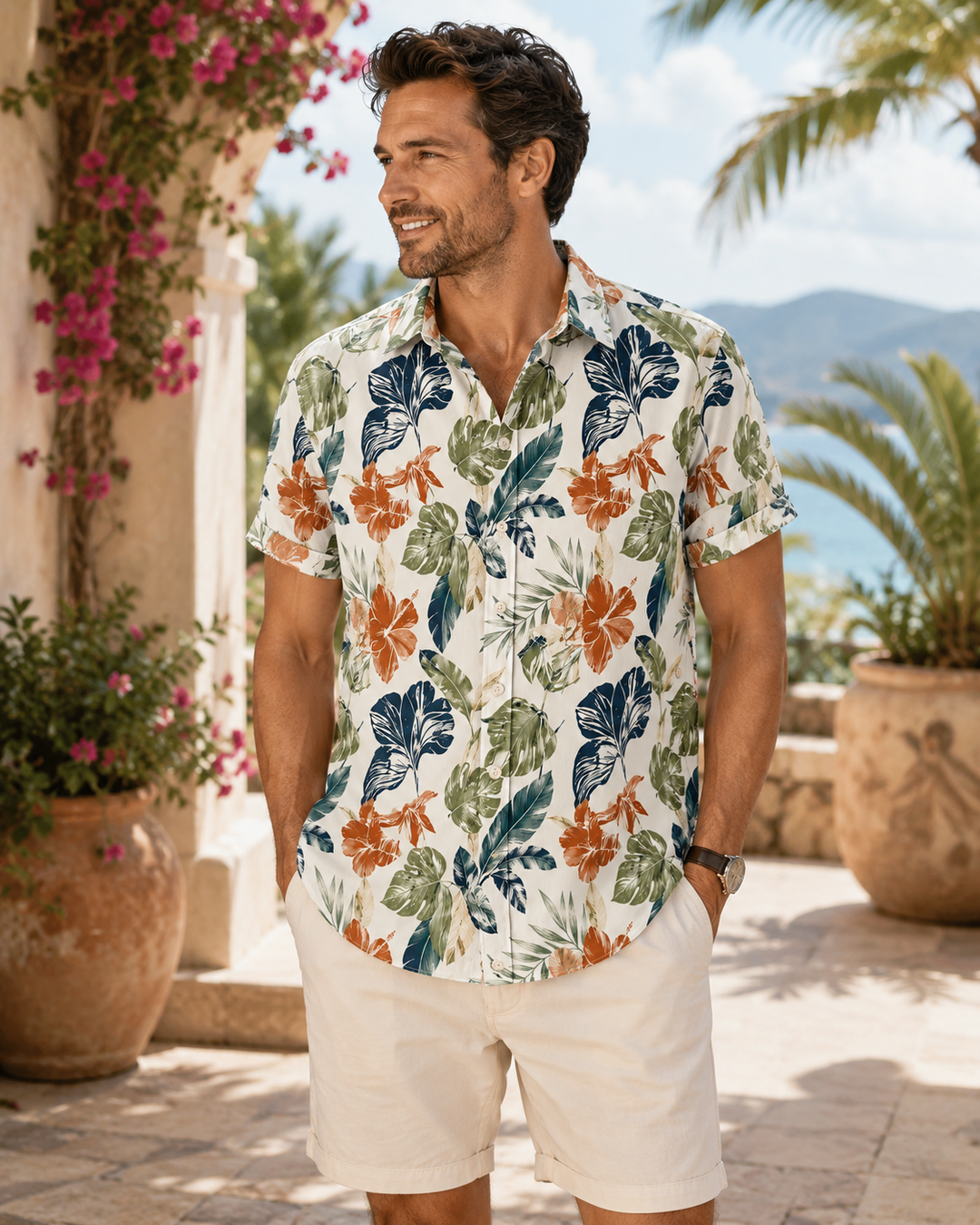 Mofybuy Island Bloom Tropic Shirt