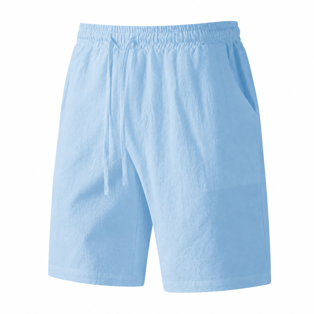 Mofybuy Casual Linen-Blend Shorts