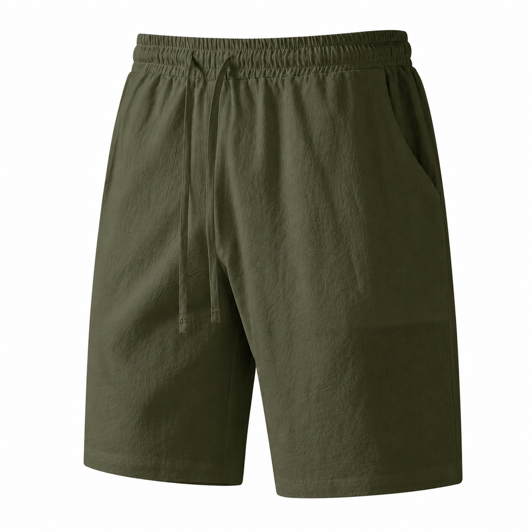 Mofybuy Casual Linen-Blend Shorts