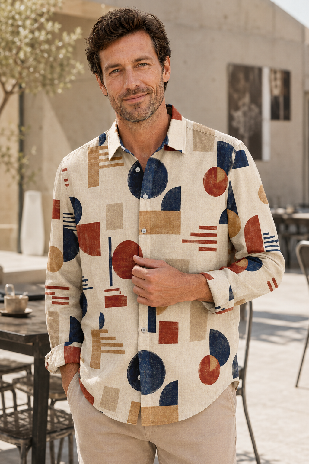 Mofybuy Bauhaus Mosaic Shirt