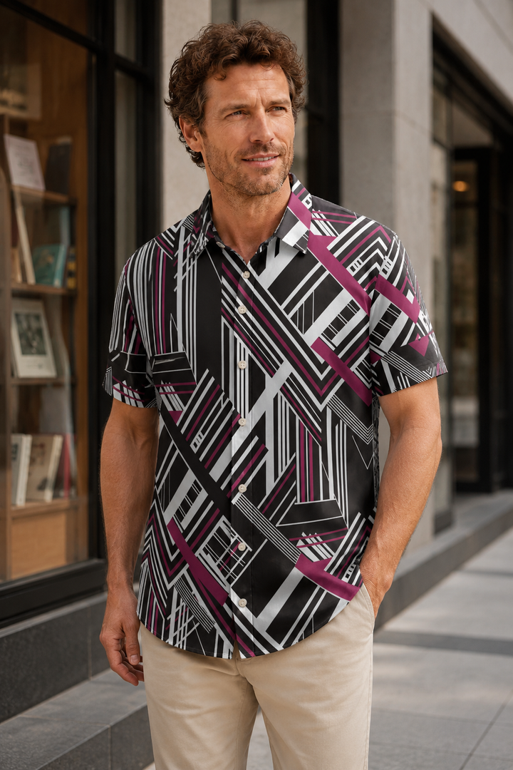 Mofybuy Deco Line Maze Shirt