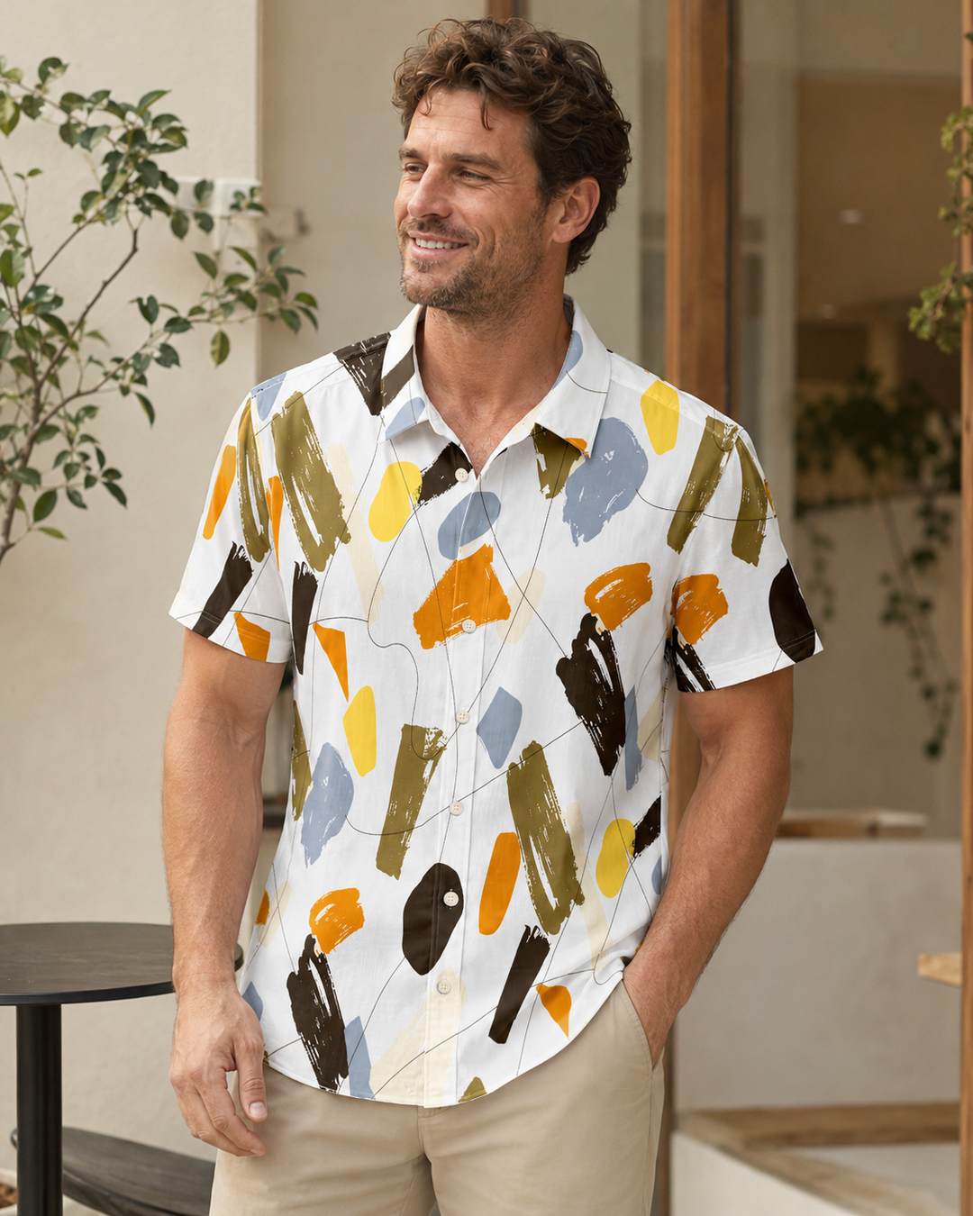 Mofybuy Modern Brushstroke Shirt