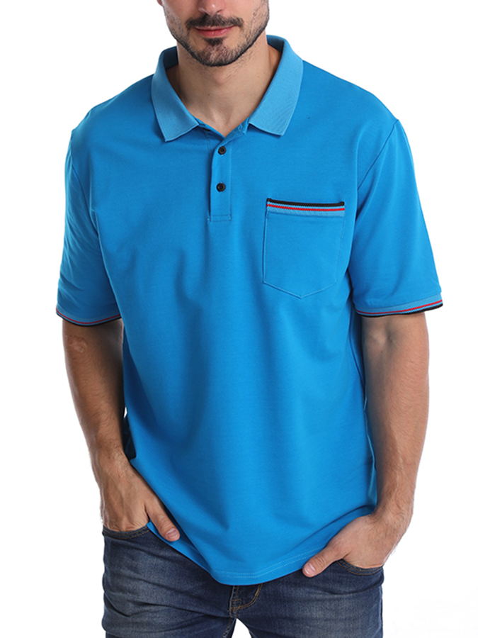 Mofybuy Men's Outdoor Casual Cotton Polo Shirt