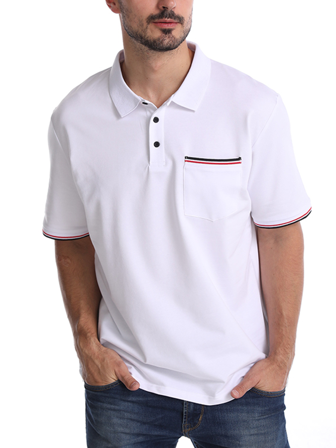 Mofybuy Men's Outdoor Casual Cotton Polo Shirt