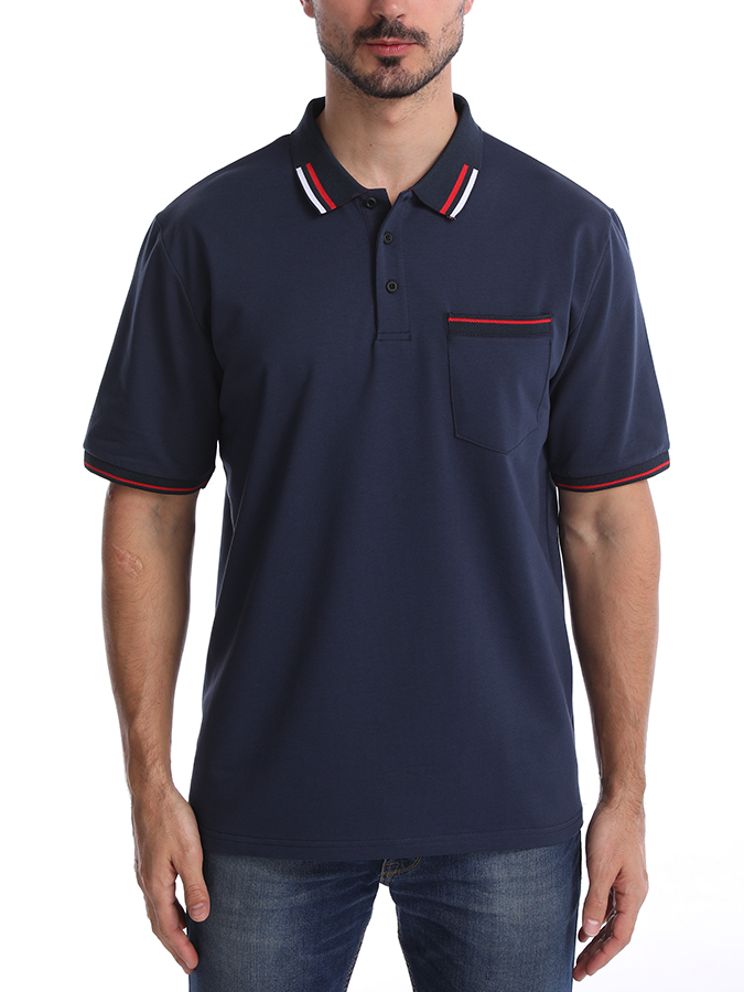 Mofybuy Men's Outdoor Casual Cotton Polo Shirt